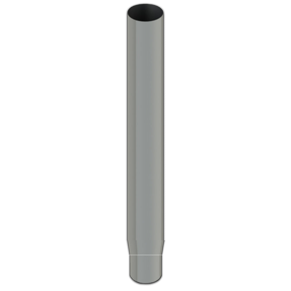 Lincoln Chrome - 7" x 96" Reduced to 5" I.D. Flat Top Chrome Exhaust Stack
