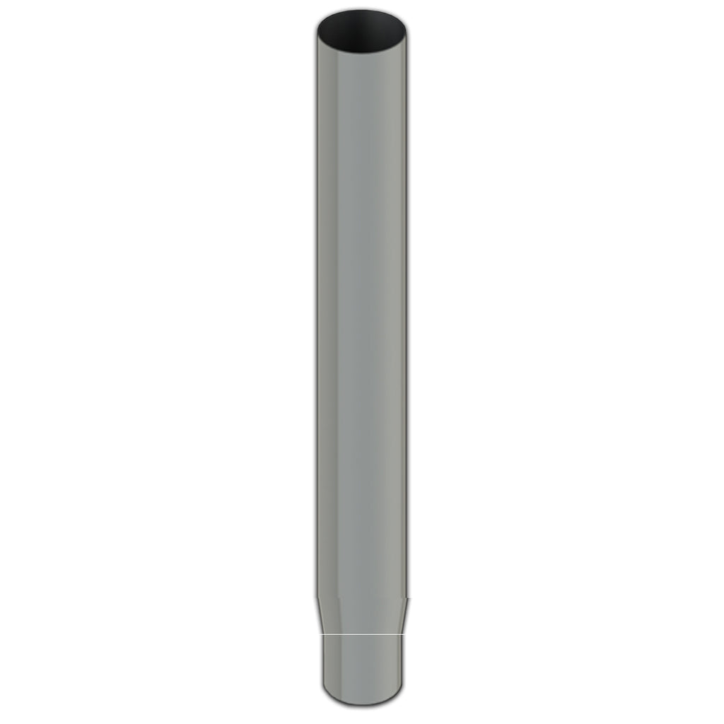 Lincoln Chrome - 7" x 96" Reduced to 5" I.D. Flat Top Chrome Exhaust Stack