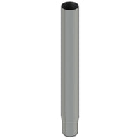 Lincoln Chrome - 7" x 96" Reduced to 5" I.D. Flat Top Chrome Exhaust Stack