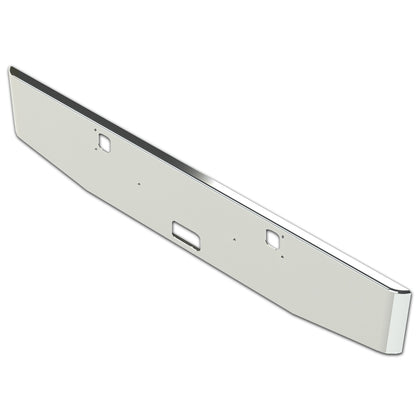 Kenworth W900B/W900L 16" Tapered Rolled End 7GA Steel Chrome Bumper w Bolt, Step & Tow Holes