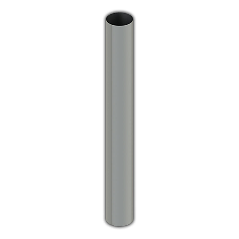 Lincoln Chrome - 5" x 68" Flat Top O.D. Chrome Exhaust Stack