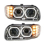 Peterbilt 388/389 LED Headlight with Halo, Chrome, Driver or Passenger Side
