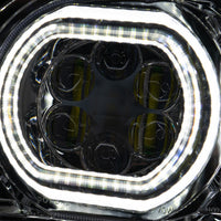 Peterbilt 388/389 LED Headlight with Halo, Chrome, Driver or Passenger Side