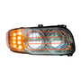 National Truck Parts - Peterbilt 388/389 LED Headlight with Heated Lens, Chrome, Driver or Passenger Side