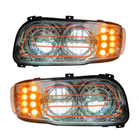 National Truck Parts - Peterbilt 388/389 LED Headlight with Heated Lens, Chrome, Driver or Passenger Side