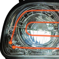 National Truck Parts - Peterbilt 388/389 LED Headlight with Heated Lens, Chrome, Driver or Passenger Side
