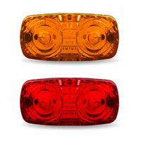 Clearance Marker “Star-burst” Double Bullseye LED Light – 18 Diodes (Amber or Red)