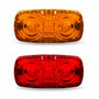 Clearance Marker “Star-burst” Double Bullseye LED Light – 18 Diodes (Amber or Red)
