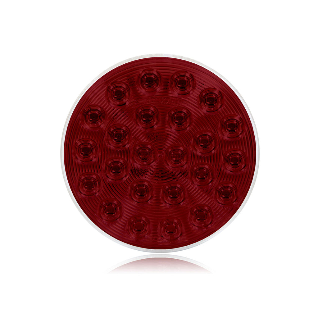 Maxxima - 4" Round Red LED Strobe/Warning Light - 8 Selectable Patterns