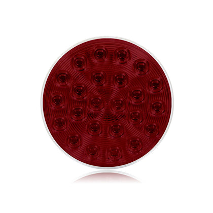 Maxxima - 4" Round Red LED Strobe/Warning Light - 8 Selectable Patterns