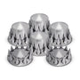 Pointed Front & Rear Axle Cover Kit W/ 33mm Spike Threaded Lug Nut Covers