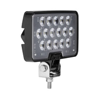 High Power Heated Rectangular Amber Work Light 12/24VDC, MaxxHeat (Green or Yellow)