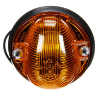 Signal-Stat, Incandescent, Amber Triangular, 1 Bulb, Marker Clearance Light, PC, 2 Screw, Hardwired, Stripped End, 12V