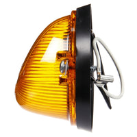 Signal-Stat, Incandescent, Amber Triangular, 1 Bulb, Marker Clearance Light, PC, 2 Screw, Hardwired, Stripped End, 12V