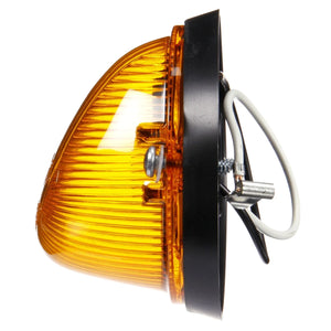 Signal-Stat, Incandescent, Amber Triangular, 1 Bulb, Marker Clearance Light, PC, 2 Screw, Hardwired, Stripped End, 12V