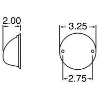 Signal-Stat, Incandescent, Amber Triangular, 1 Bulb, Marker Clearance Light, PC, 2 Screw, Hardwired, Stripped End, 12V