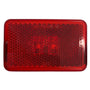 14 Series LED 3X2" - 2 Diode Red Acrylic Lens, Black PolyVinyl Grommet PL-10 12V, Marker Clearance Light