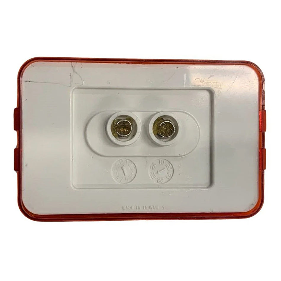 14 Series LED 3X2" - 2 Diode Red Acrylic Lens, Black PolyVinyl Grommet PL-10 12V, Marker Clearance Light
