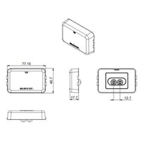 14 Series LED 3X2" - 2 Diode Red Acrylic Lens, Black PolyVinyl Grommet PL-10 12V, Marker Clearance Light