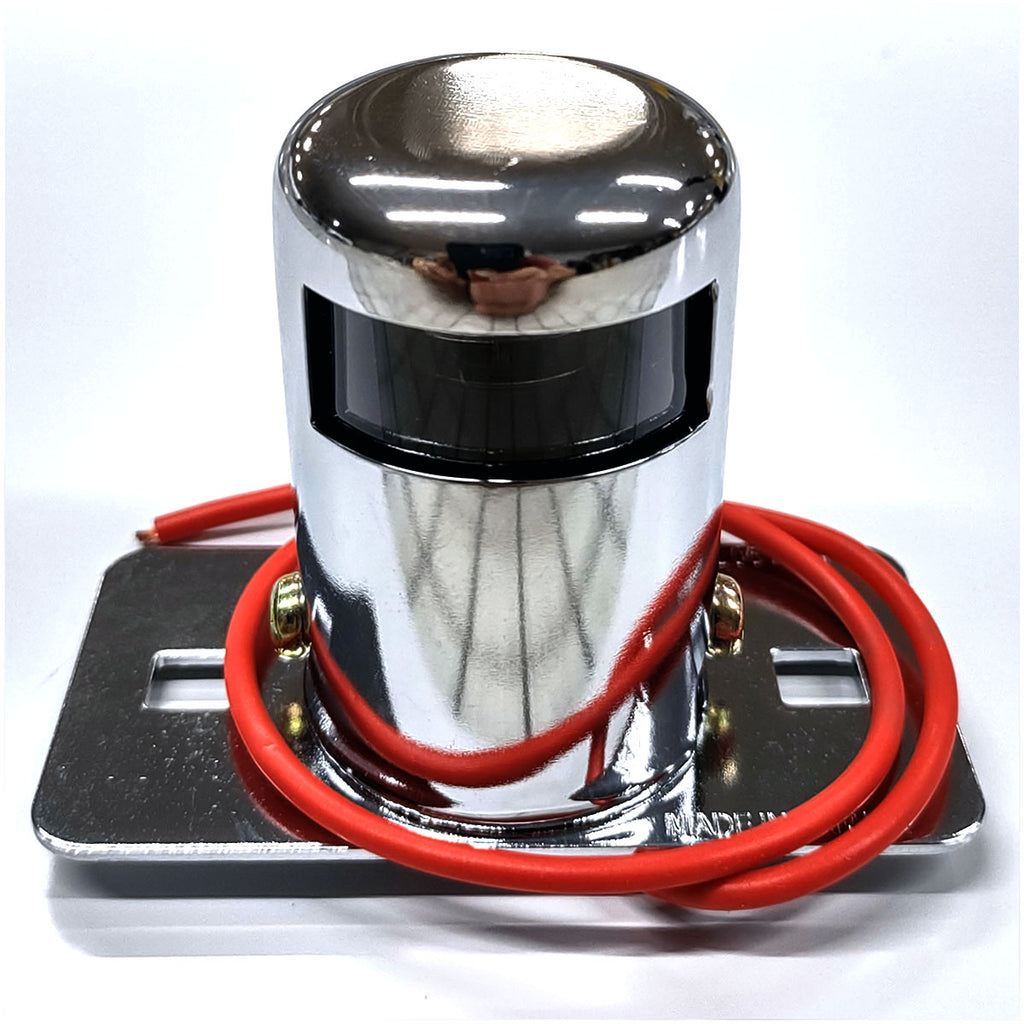 Grand General - License Plate Light w Chrome Steel Housing