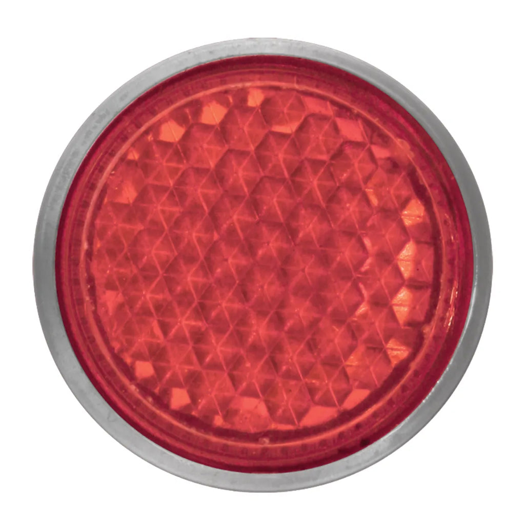 License Plate Bolts w 5/8" Round Screw-Type Mini Reflector