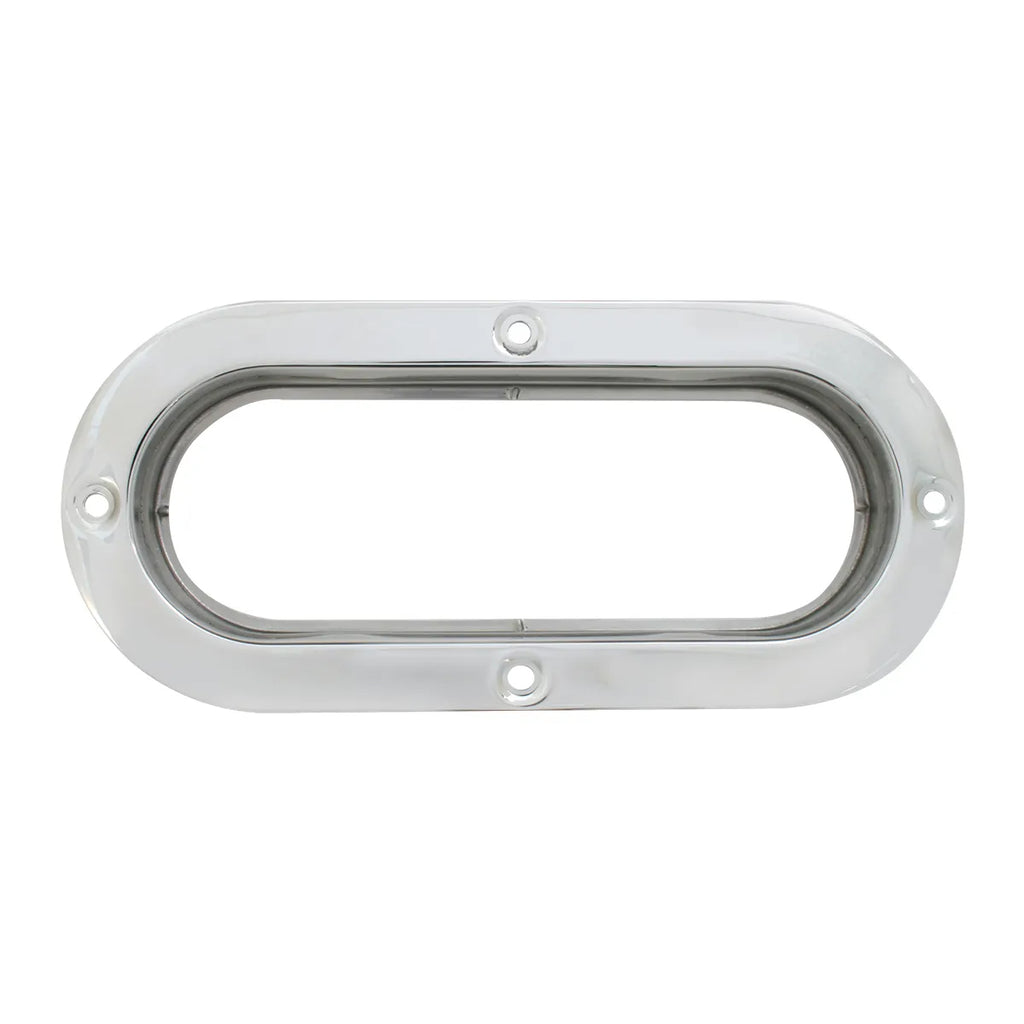 Grand General - Stainless Steel Flange Mount Bezel for Large Oval Light