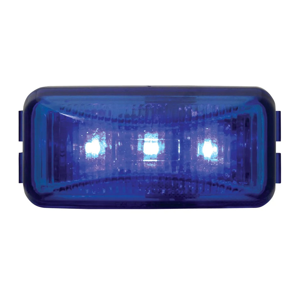 Grand General - Rectangular LED Marker Light (Blue LED/Blue Lens)