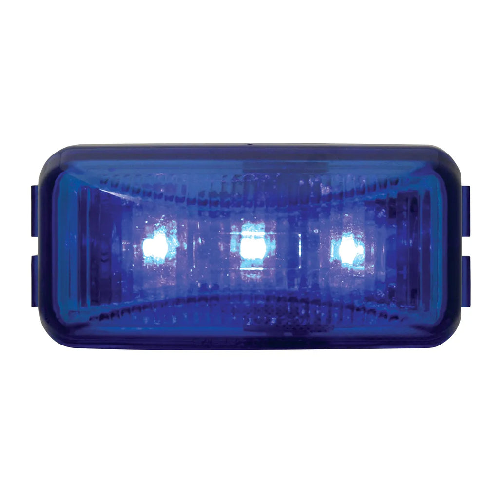 Grand General - Rectangular LED Marker Light (Blue LED/Blue Lens)
