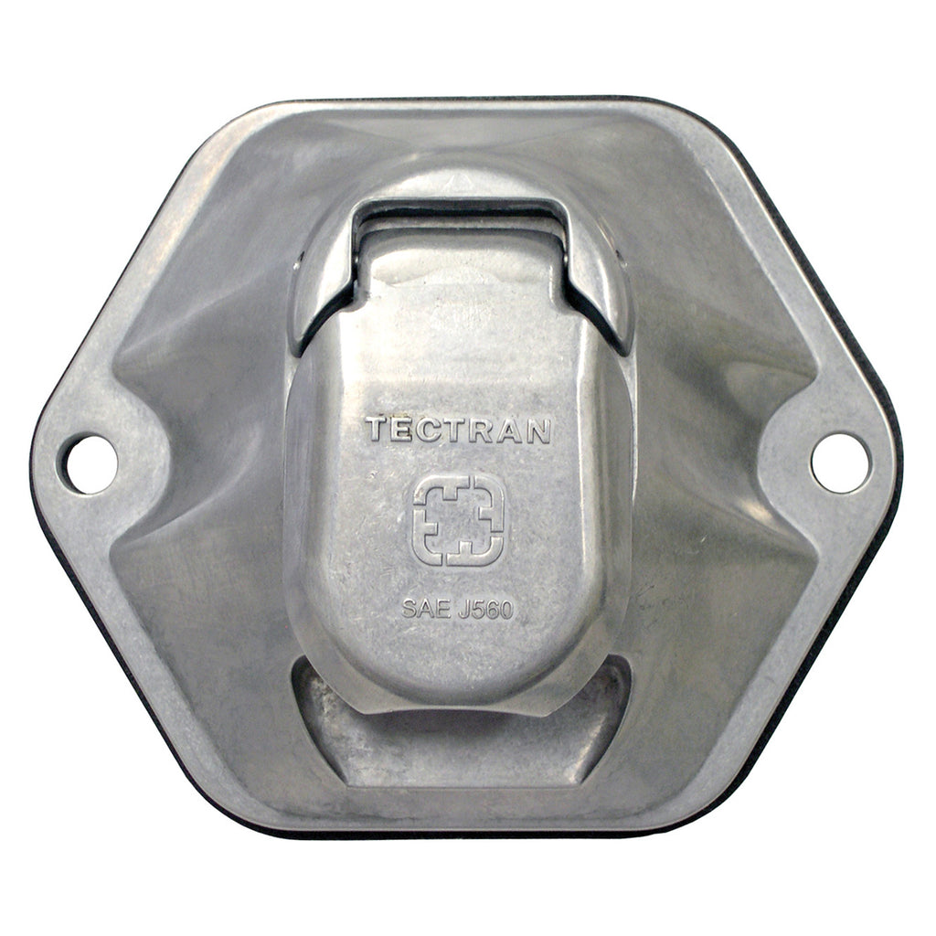 Tectran - 7-Way Sockets with Circuit Breakers Bull Nose Circuit Breaker Sockets