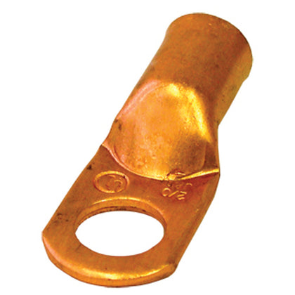 1/4 Inch 6 Gauge Flared Copper Ring Terminal
