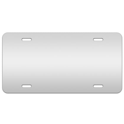 Hot Plates Co. - A-10 .025 Gauge White Aluminum License Plates (Airbrush Ready)