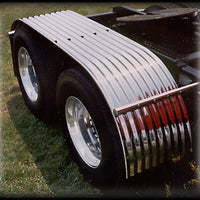 80" Corrugated Stainless Steel 1/2 Circle Fenders