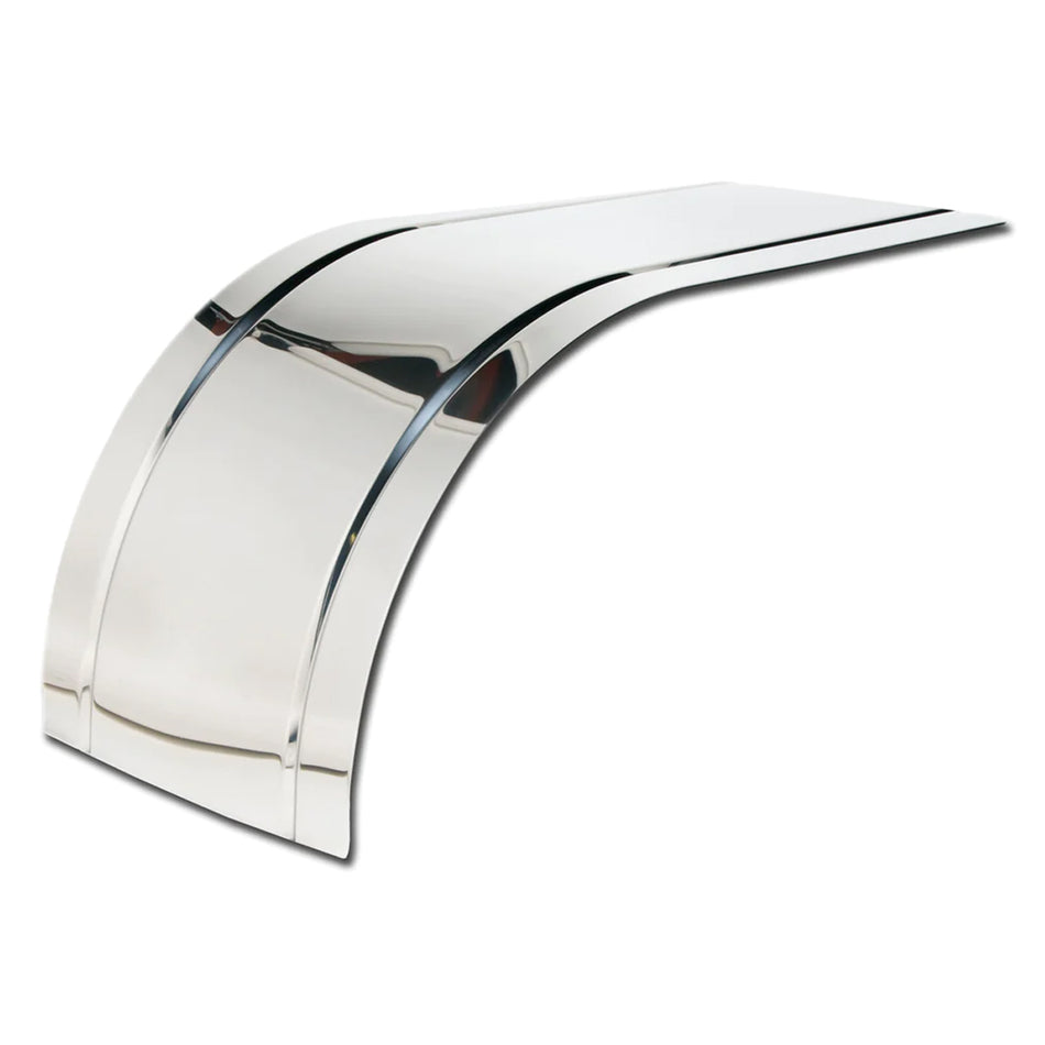 132" 2-Groove Full Stainless Steel Fenders