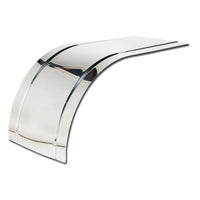 66" 2-Groove Smooth Stainless Steel 1/2 Circle Fender