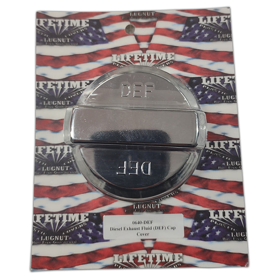 Lifetime Nut Covers - Chrome Plastic DEF Cap Cover (Universal)