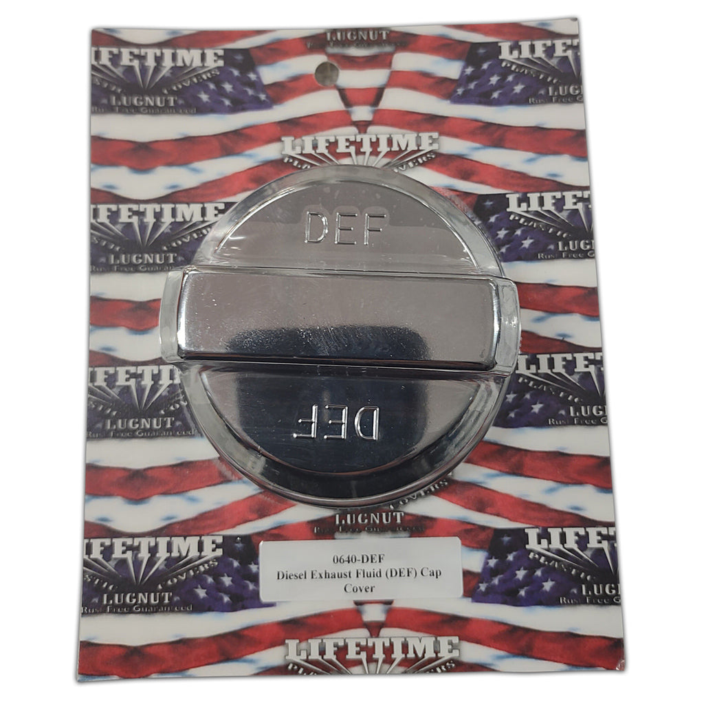 Lifetime Nut Covers - Chrome Plastic DEF Cap Cover (Universal)