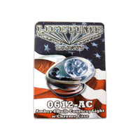 Lifetime Nut Covers - 4 LED Courtesy Light w Chrome Case (Amber)