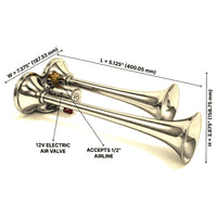 HornBlasters - Chrome Self Contained Air Horn