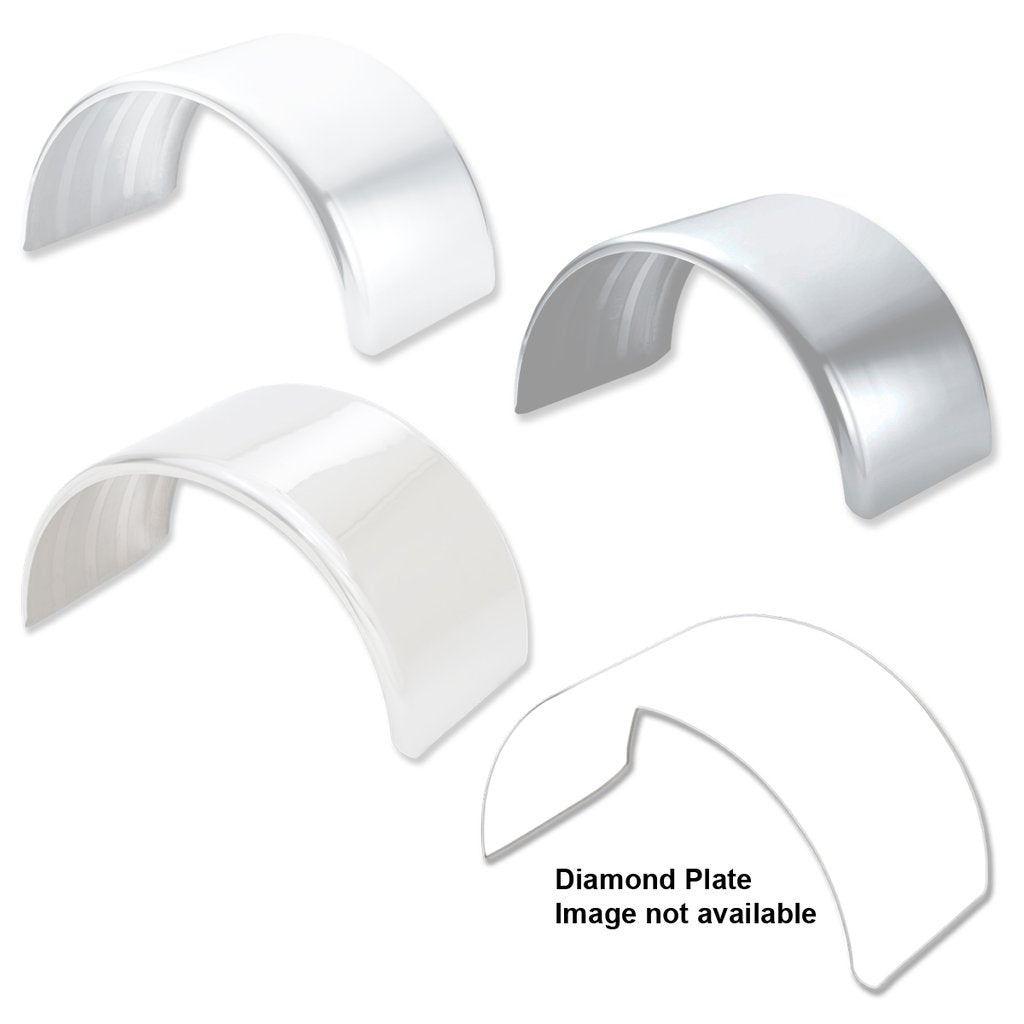Pro-Tech Aluminum Diamond Plate 1/2 Circle Fender