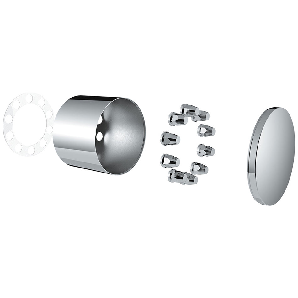 United Pacific Chrome Single Hub Design Rear Axle Cover