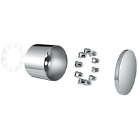 United Pacific Chrome Single Hub Design Rear Axle Cover