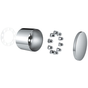 United Pacific Chrome Single Hub Design Rear Axle Cover
