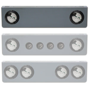 Roadworks 8" Rear Center Panels w Light Holes (Lights Not Included)