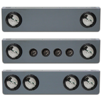 Roadworks 8" Rear Center Panels w Light Holes (Lights Not Included)