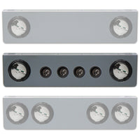 Roadworks 8" Rear Center Panels w Light Holes (Lights Not Included)