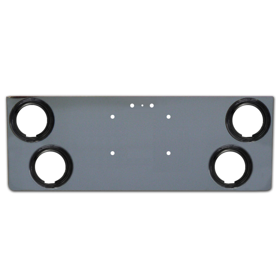Roadworks Universal 12" Rear Center Panel w 4 Round Lights Holes