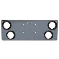 Roadworks Universal 12" Rear Center Panel w 4 Round Lights Holes
