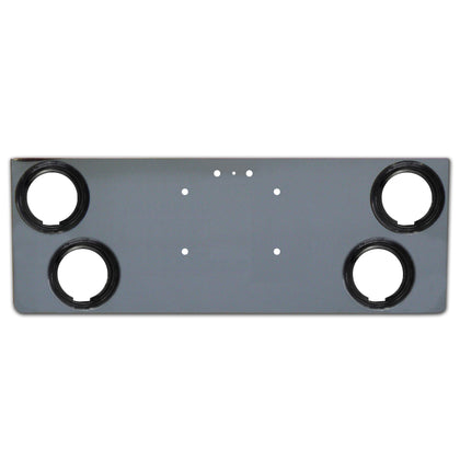 Roadworks Universal 12" Rear Center Panel w 4 Round Lights Holes