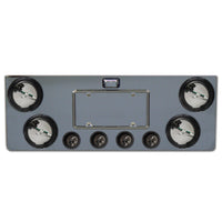 Roadworks Universal 12" Rear Center Panel w Lights Holes (No Back Plate)