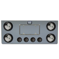 Roadworks 14" Rear Center Panel With 4" (4) & 2" (4) Light Holes